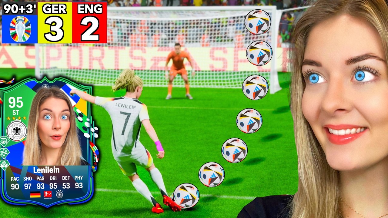 Wir haben meine FREUNDIN LENI im EURO 2024 Modus erstellt... 👀⚽️