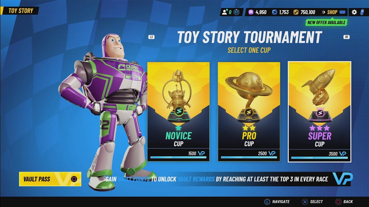 BUZZ LIGHTYEAR - TOY STORY TOURNAMENT SUPER CUP - Disney Speedstorm