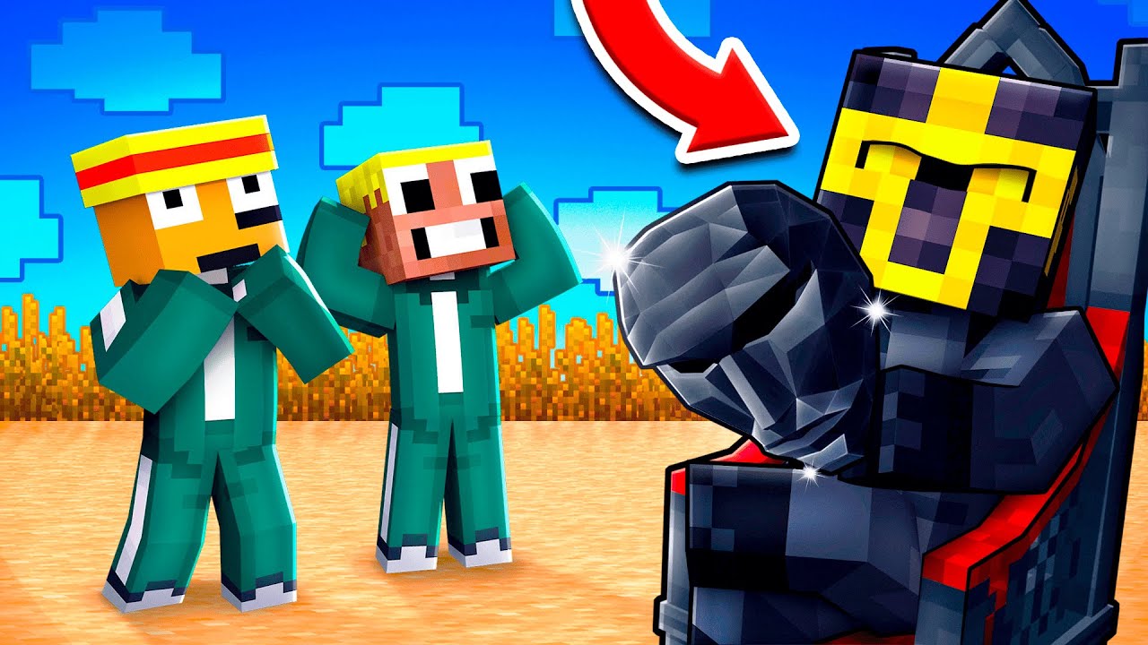TROLLEO A MIS AMIGOS DISFRAZADO DEL LÍDER DEL JUEGO DEL CALAMAR 3 EN MINECRAFT 😱