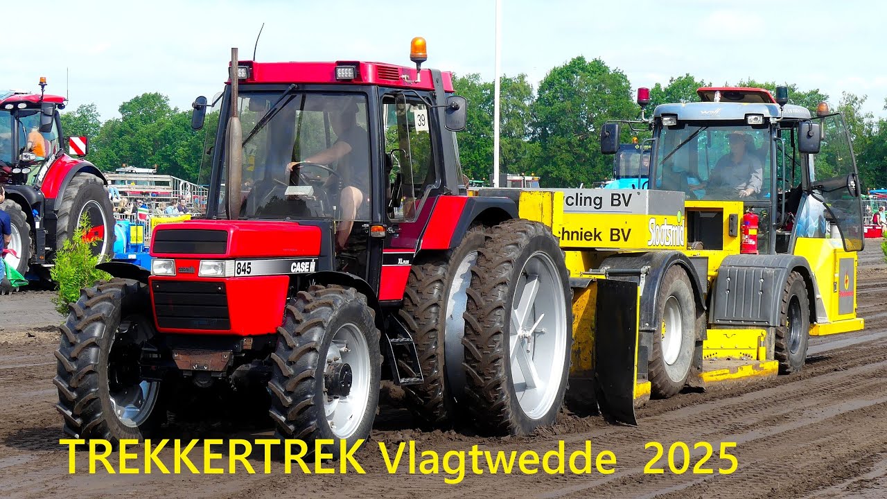 Spannend spektakel bij Trekkertrek in Vlagtwedde 1 juni 2025     4K.