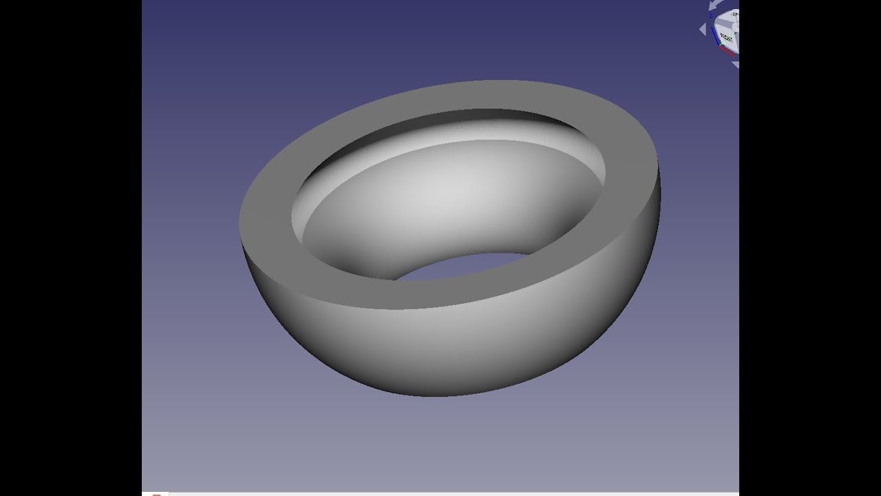 FreeCad Гладкая STL