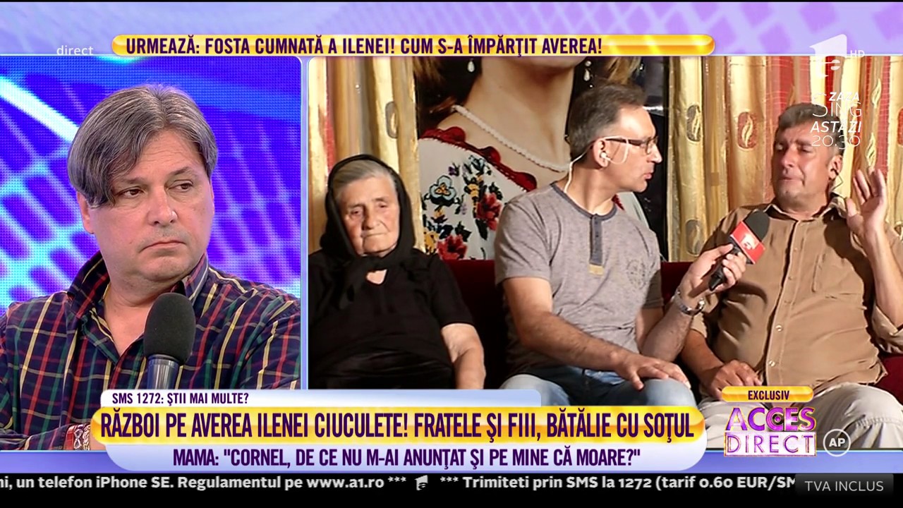 Aurel, fratele Ilenei Ciuculete, către Cornel: 