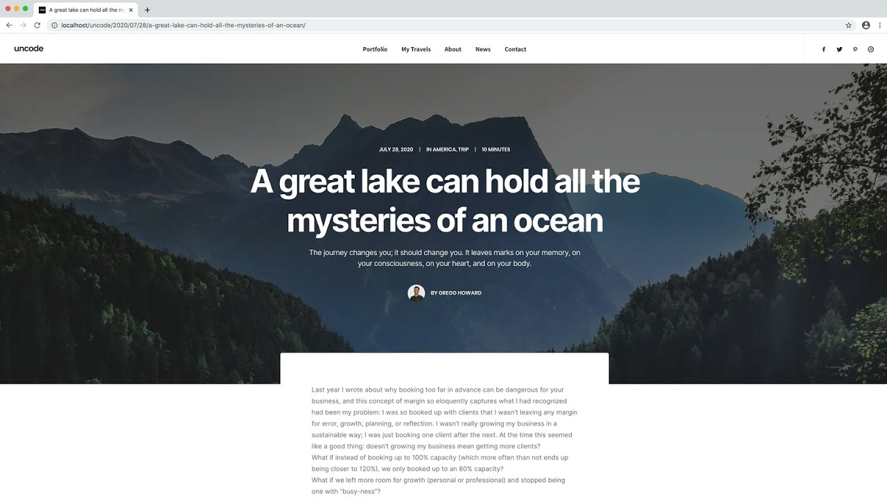 Uncode - Dynamic Elements and Options
