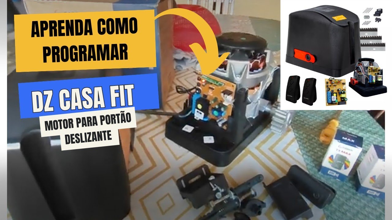 programando Motor, dz casa fit ramp 1/4,  para portão deslizante.