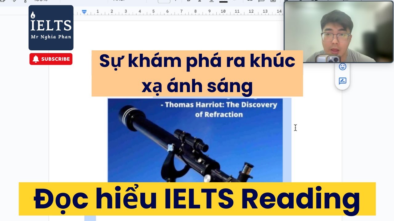 [IELTS READING] Số 11: Thomas Harriot: The Discovery of Refraction | IELTS Nghĩa Phan