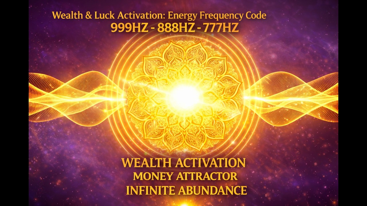 Money Attractor 888Hz + 999Hz | Manifest Wealth, Luck & Abundance Fast | 528Hz 777Hz 963Hz #Top1