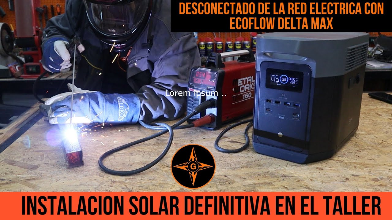 FINAL SOLAR INSTALLATION IN THE WORKSHOP / ECOFLOW DELTA MAX 2000 / GINESSOT