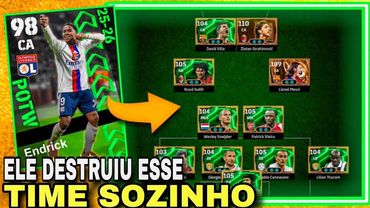 🤯 ENDRICK ACABOU COM O TIME FULL IMPETO SOZINHO NO EFOOTBALL 2026
