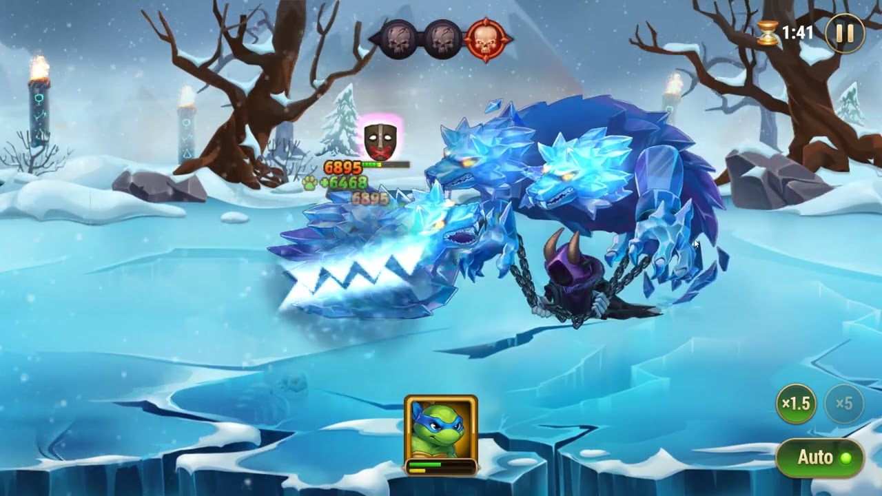 Hero Wars Campaign 13-15 Escape from Winter(Shavarakk) 3 Stars(Power 54233)