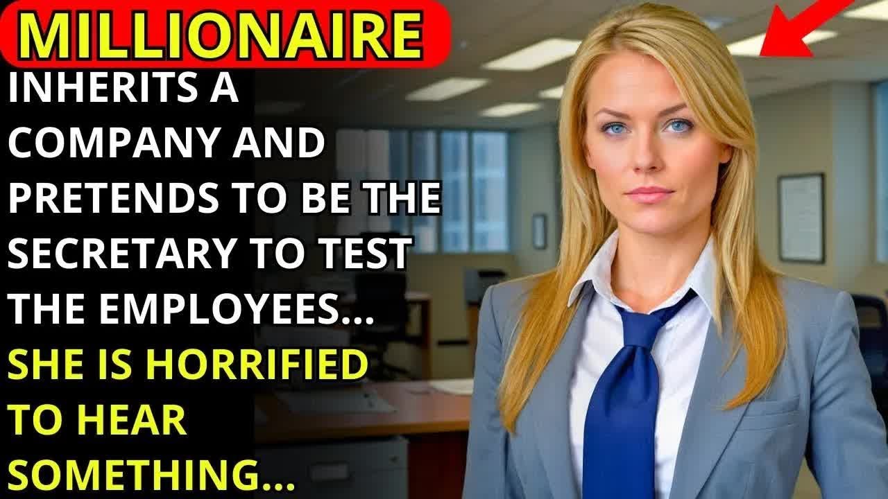 MILLIONAIRE INHERITS COMPANY AND PRETENDS TO BE THE SECRETARY TO TEST THE EMPLOYEES… SHE’S HORRIFI.