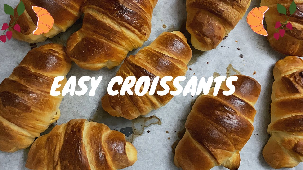 How to make croissants with homemade raspberry jam -Fluffy| Moruqlu kruasan resepti -Qat-qat bulka
