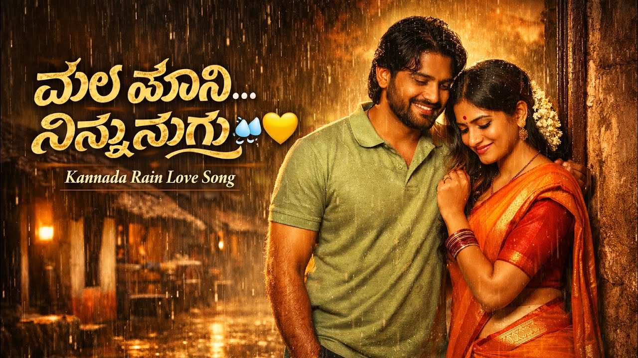 Male Hani… Ninna Nagu 💛 | Kannada Rain Love Song | Cinematic Village Romance