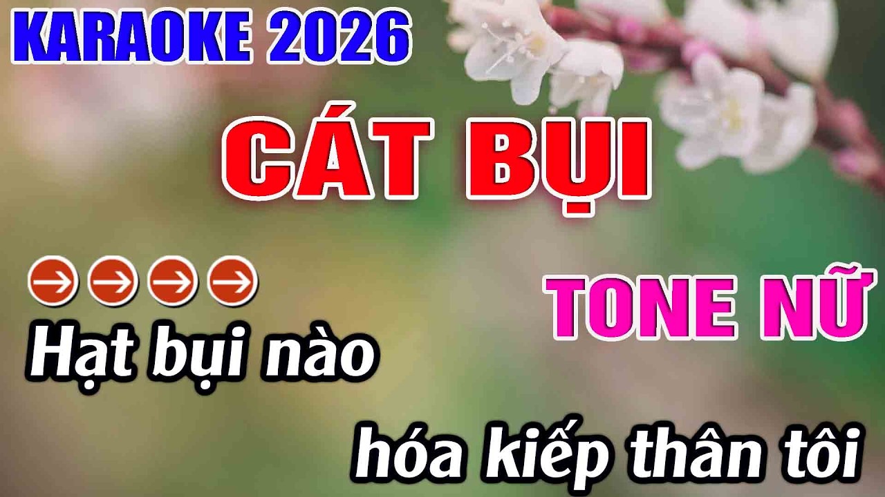 Cát Bụi Karaoke Tone Nữ Karaoke Hoàng Long 2026 - Beat Mới