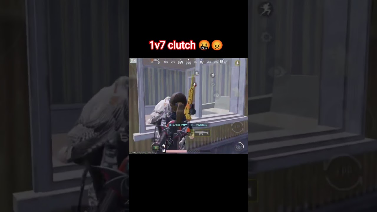1v7 clutch 🤬😡 bgmi #bgmivideos @AjGodgaming
