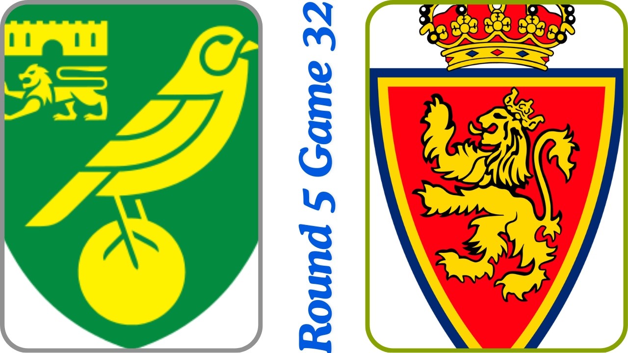 Round 5 Game 32 Norwich City vs Real Zaragosa