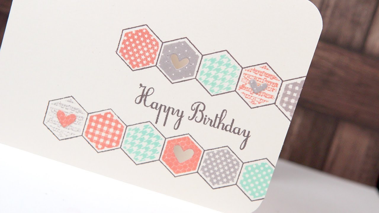 Happy Birthday Honeycomb - Make a Card Monday #226