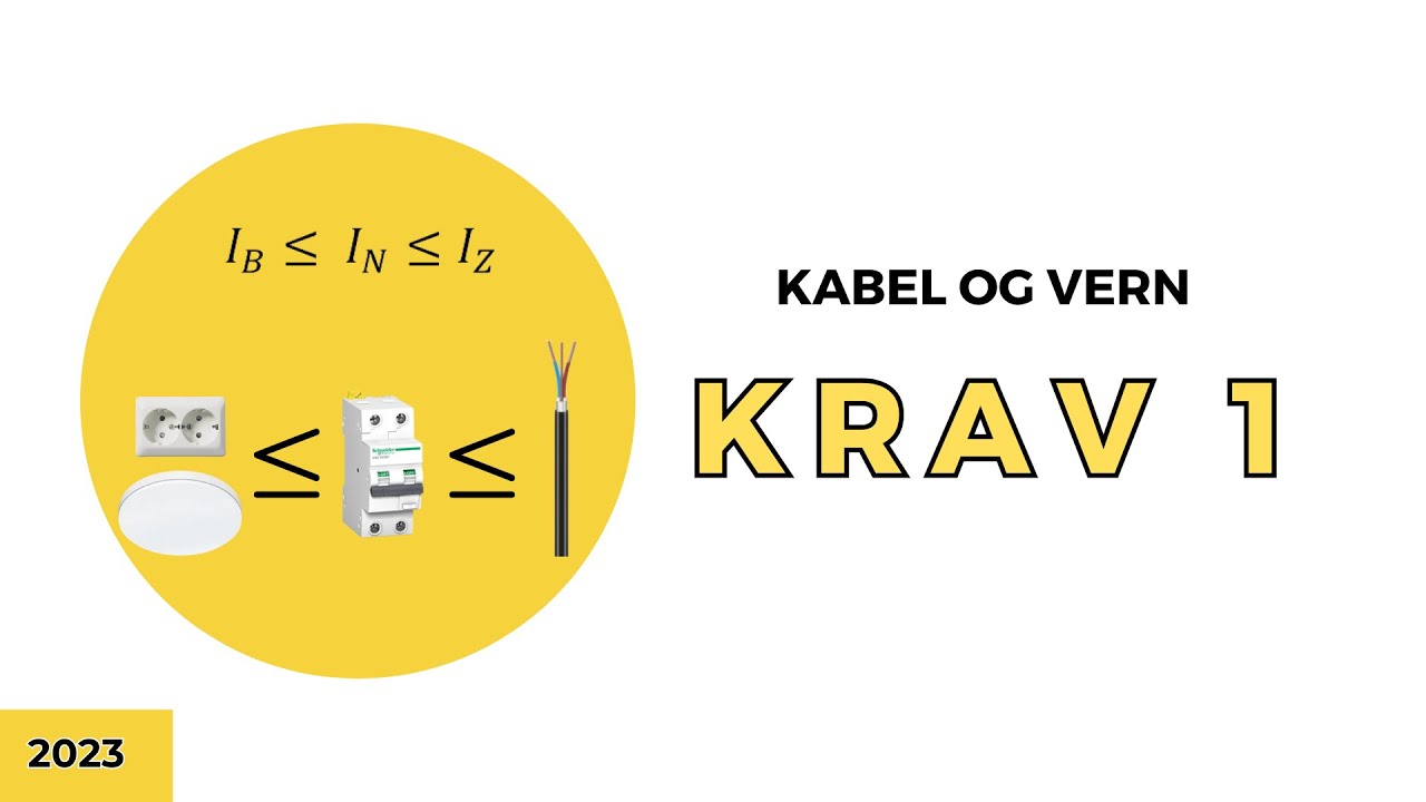 Kabel og vern: Krav 1