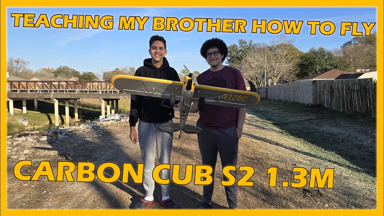  First time flying Without CRASHES🤣👀😱 Teaching my brother How To Fly On The Carbon Cub S2 ❤️ 🙏