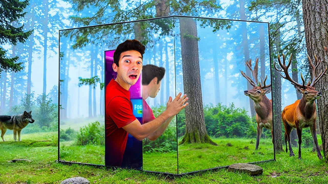 HO COSTRUITO UNA STANZA SEGRETA INVISIBILE NELLA FORESTA! 🤫