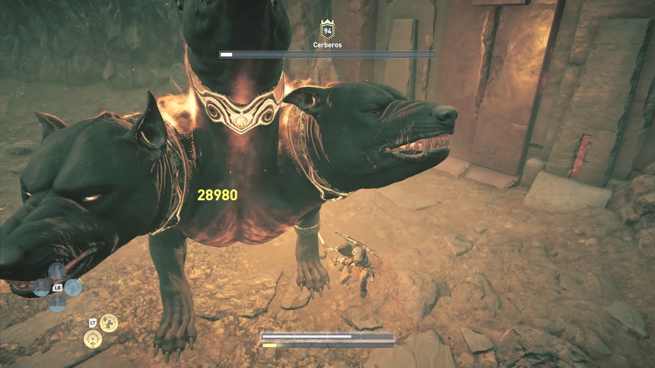 How to quickly Defeat Cerberus Boss in Assassin's creed Odyssey! #gaming #assassinscreed #games