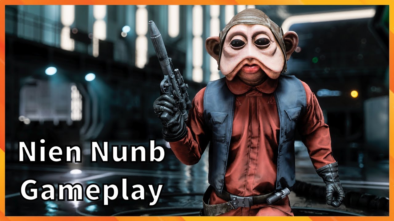 Nien Nunb Gameplay Star Wars Battlefront 2