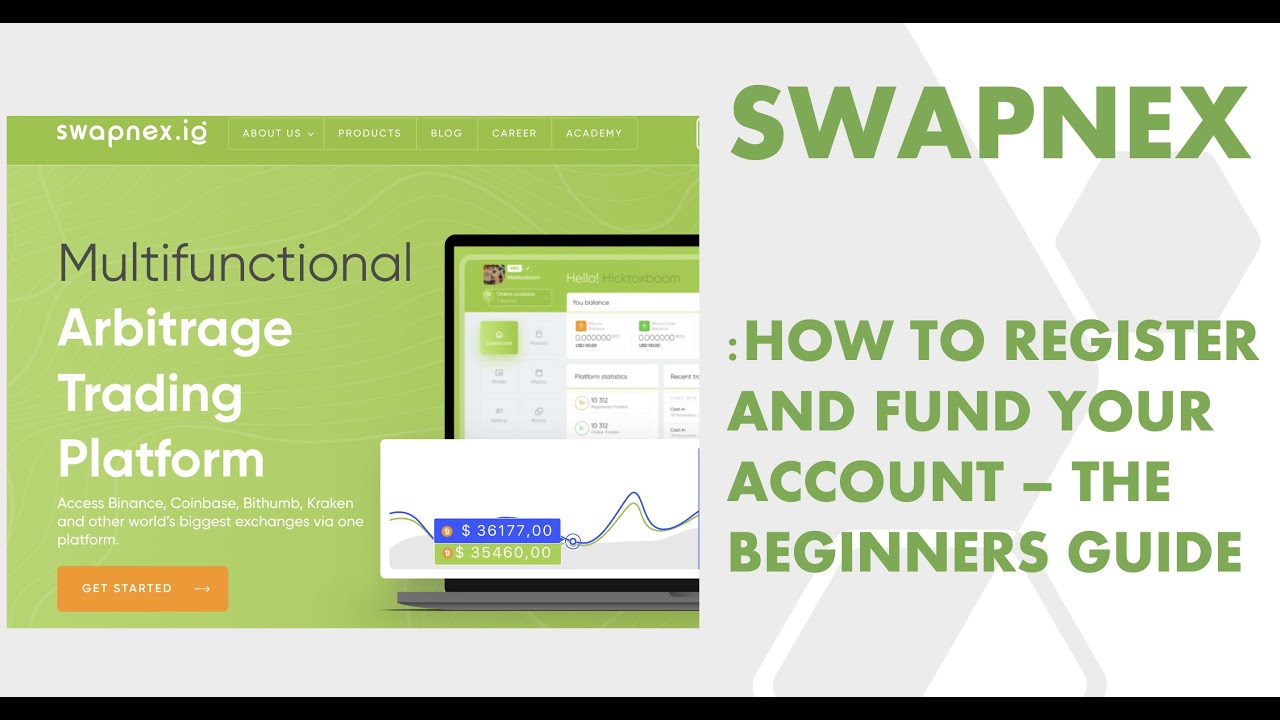 SWAPNEX - How to Register and Fund your Account