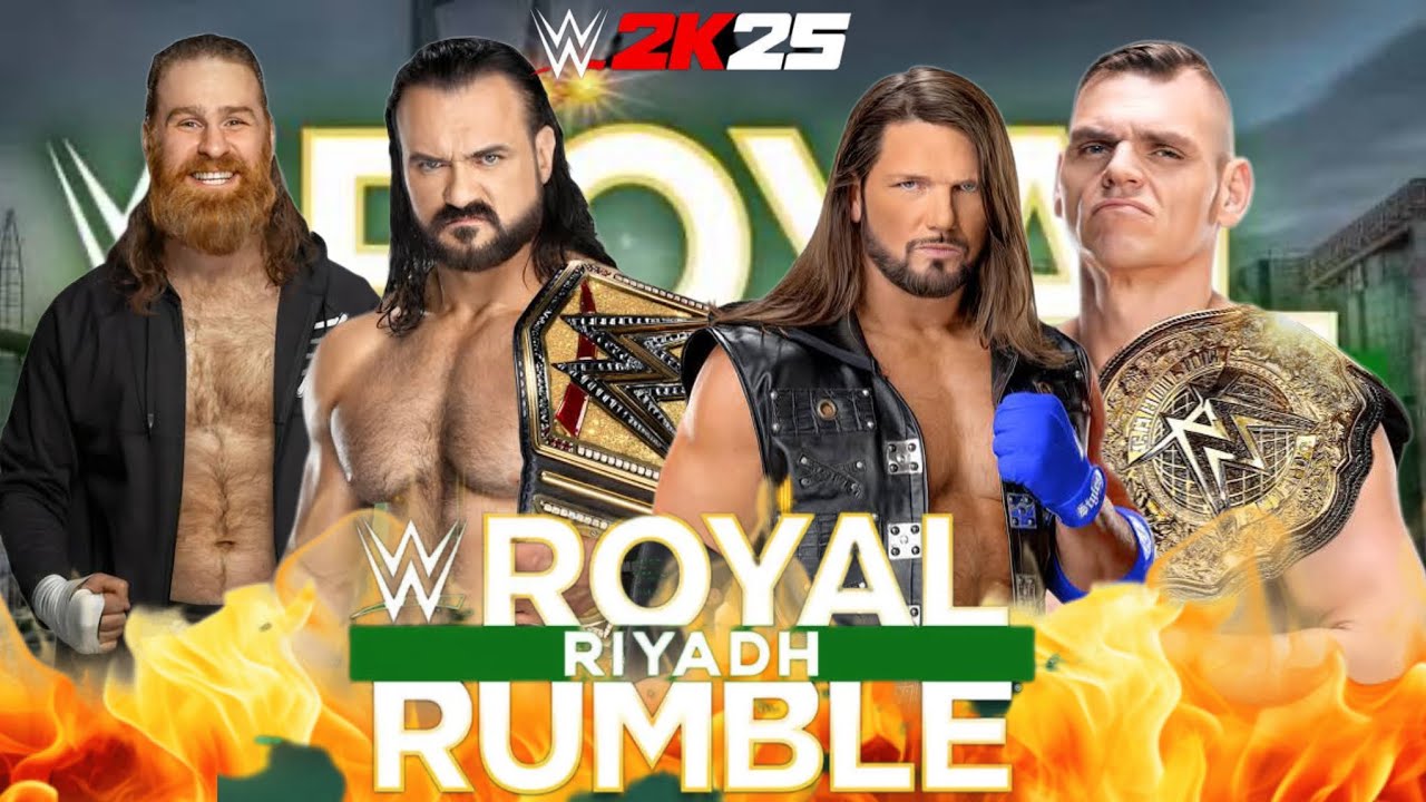 WWE_Royal Rumble Match Full Highlights 31/1/26 wwe2k25 ps5 gameplay simulation 