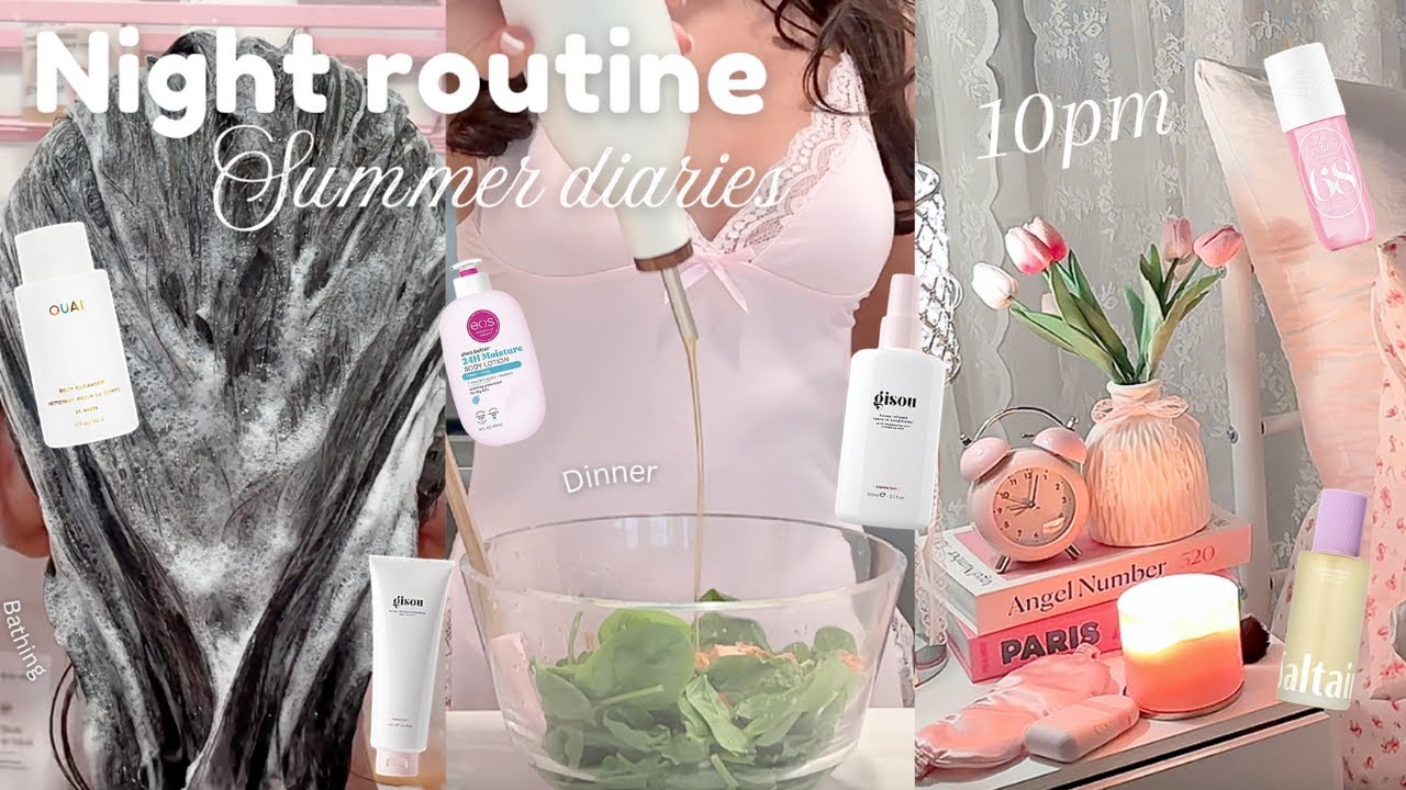 My Summer Self care evening routine 🌙🕯️| Feminine hygiene | Bumblebeebee Diaries ✨🦢🌸🫧