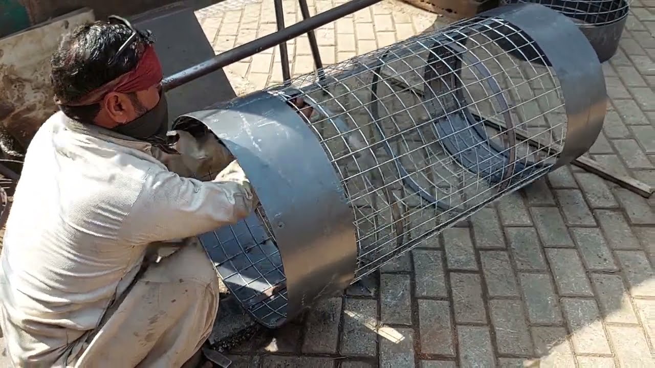 The Tree Guard Making Technique From Metal Mesh