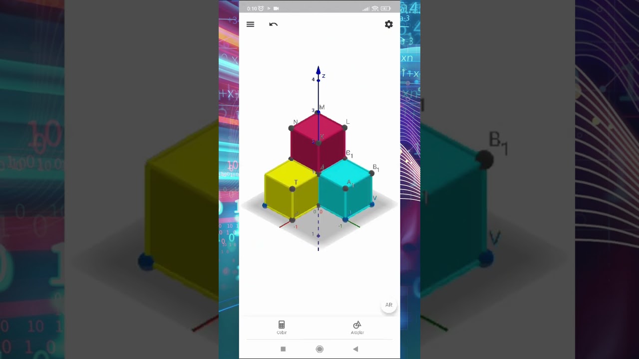 Geogebra 3D Augmented Reality ( Arttırılmış Gerçeklik)