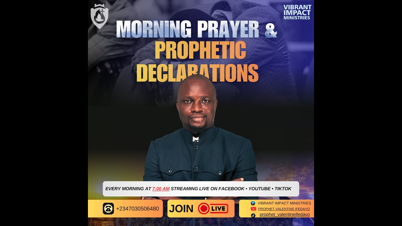 7AM Morning Prayer & Prophetic Declarations | Start Your Day with God