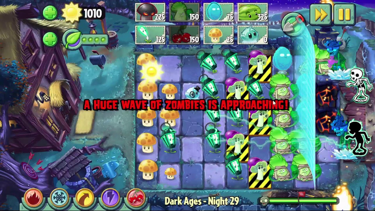 🟢ZOMBIS NOCTURNOS PvZ 2 Gardenless 🌱  - Haciendo algo