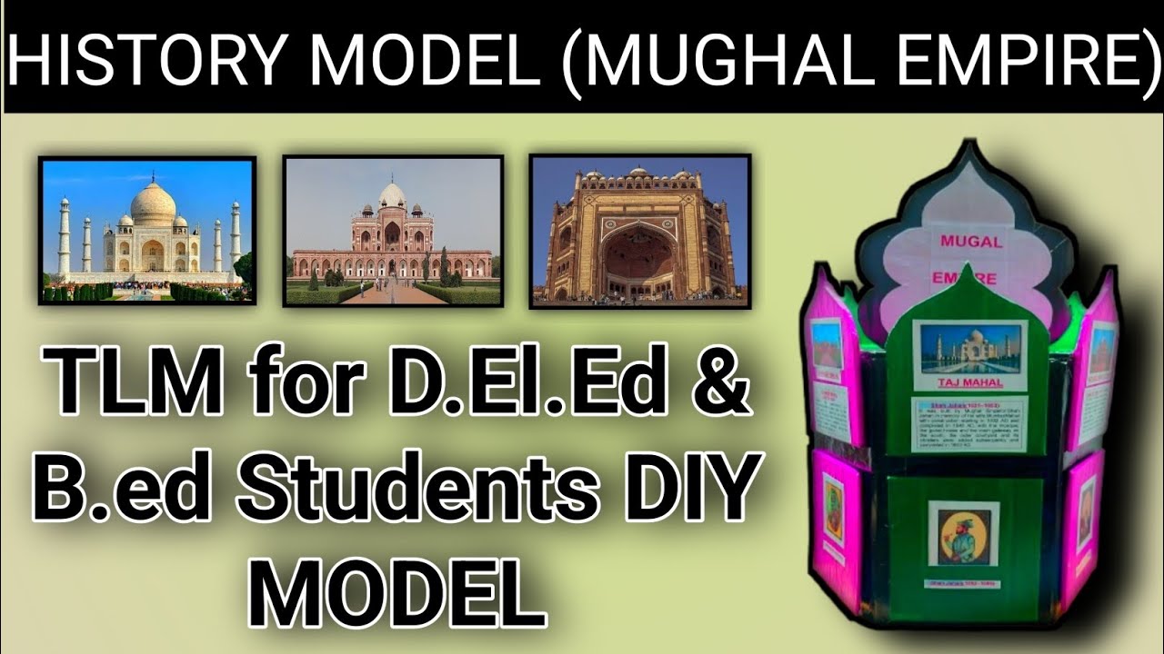 History model (Mughal Empire) or TLM for D.El.Ed & B.ed Students DIY MODEL | Mughal Empire model