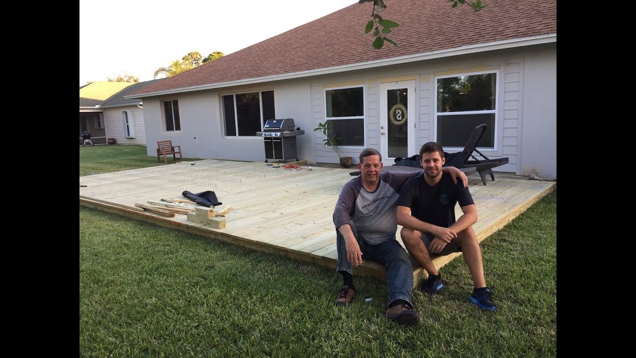 How to Build a Ground Level Deck (Father & Son Project)