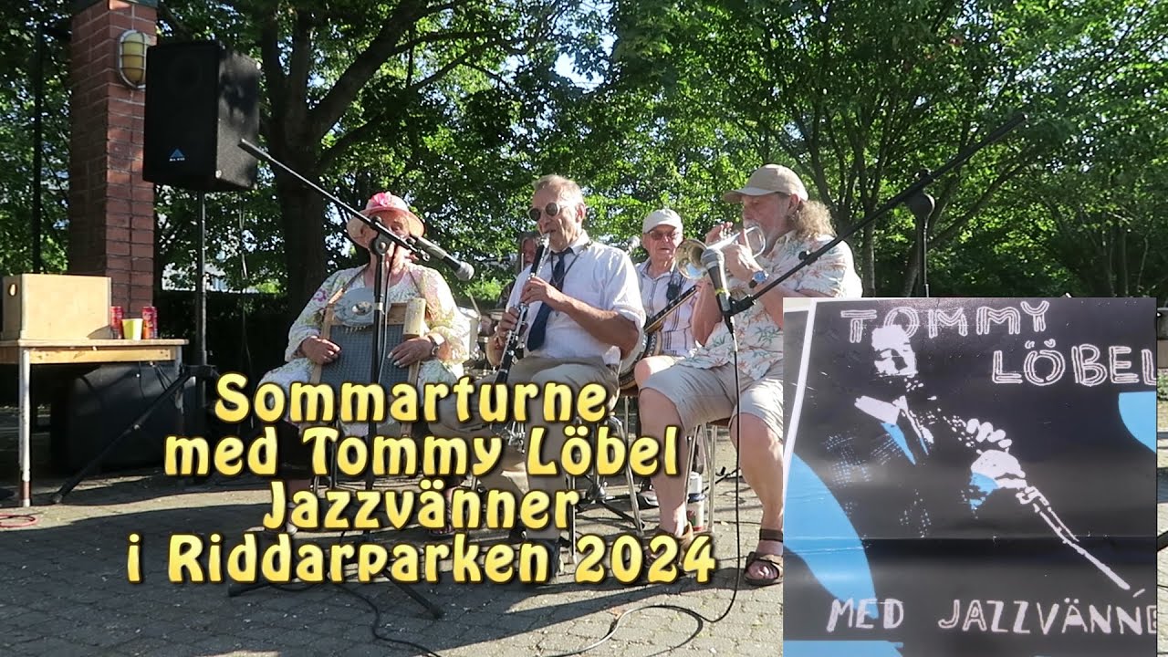 Tommy Löbel spelar jazz i Riddarparken