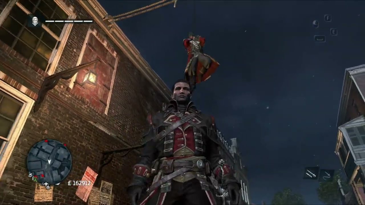Using a Rope Dart To Hang An Enemy in Assassin's Creed Rogue