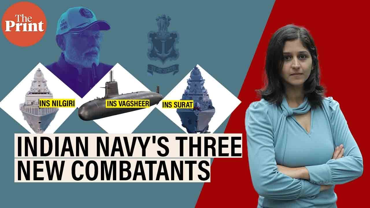 PM Modi commissions 3 new warships: All about new naval combatants Nilgiri, Surat & Vaghsheer