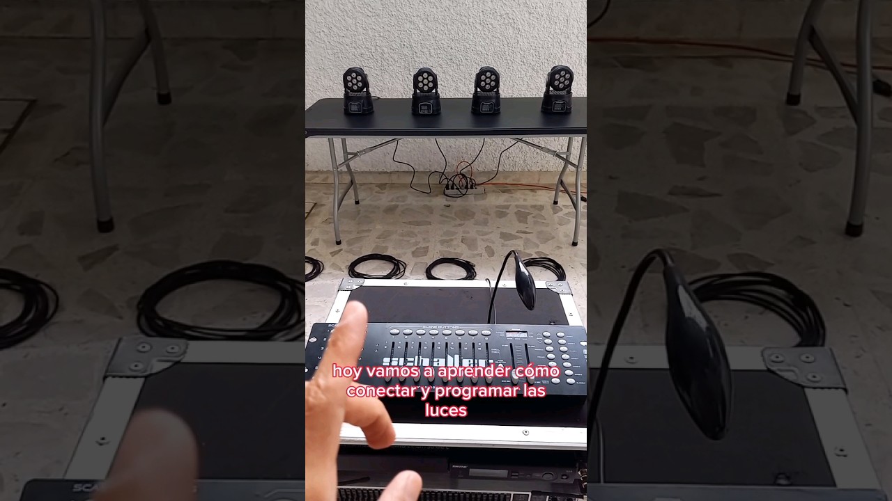 Luces a DMX512 🔦🎚Parte uno #fiestas #dj #m&uacute;sicos #empresas #m&eacute;xico
