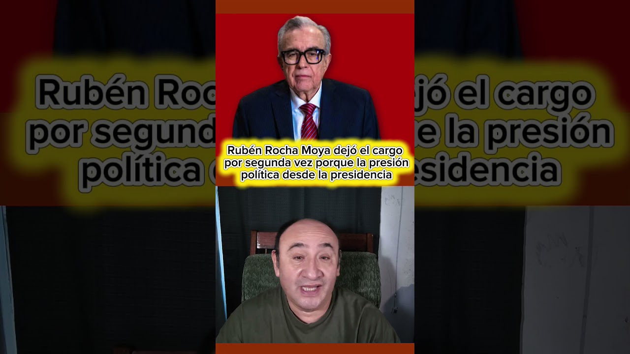 Rub&eacute;n Rocha Moya dej&oacute; el cargo por segunda vez porque la presi&oacute;n pol&iacute;tica desde la presidencia