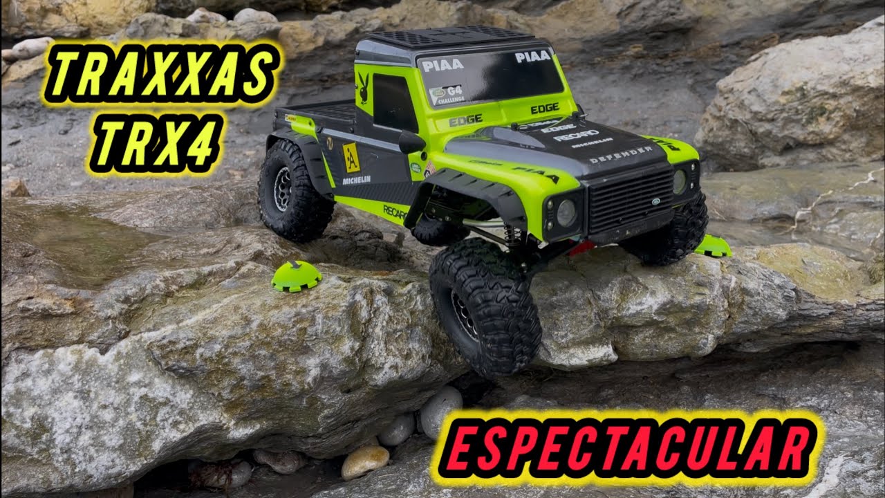 COMO VA EL TRAXXAS Y LAS CANYON TRAIL EN ROCA HUMEDA Y LISA‼️