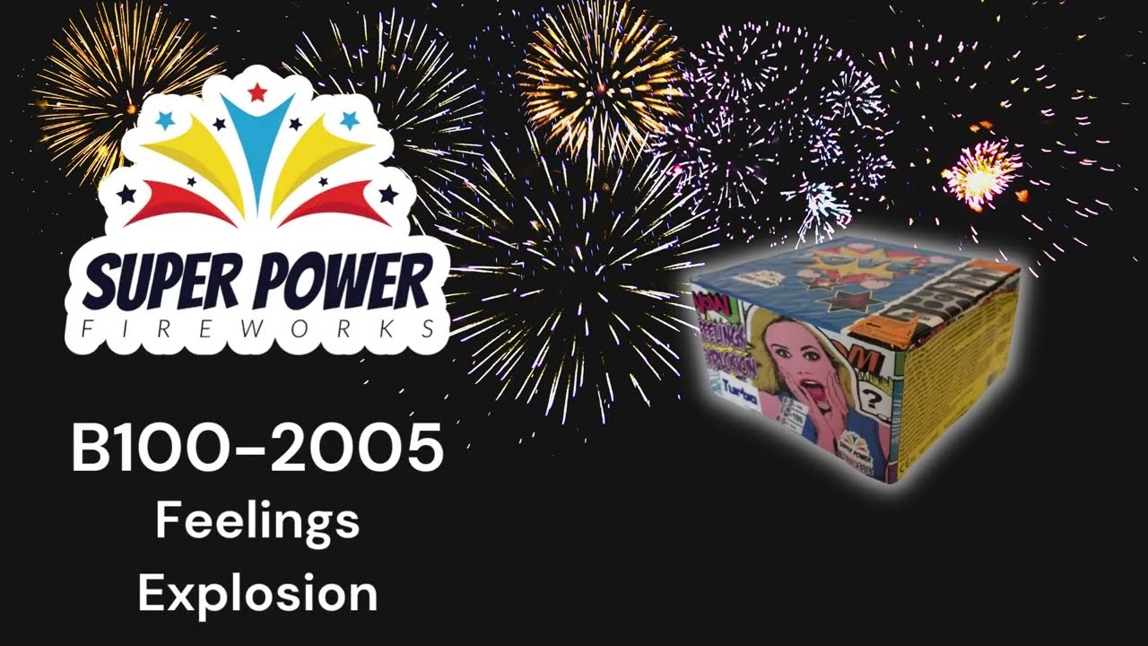Wyrzutnia B100-2005 FEELINGS EXPLOSION TURBO- Fajerwerki - SUPER POWER