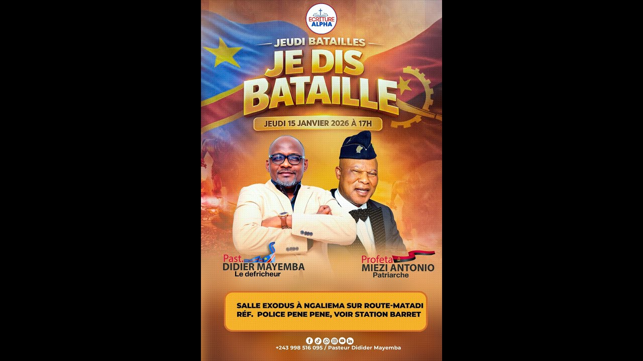 "QUAND LE PASTEUR DIDIER MAYEMBA VA PRESENTER SES CIVILITÉS AU PATRIARCHE MIEZI ANTONIO DE L'ANGOLA'