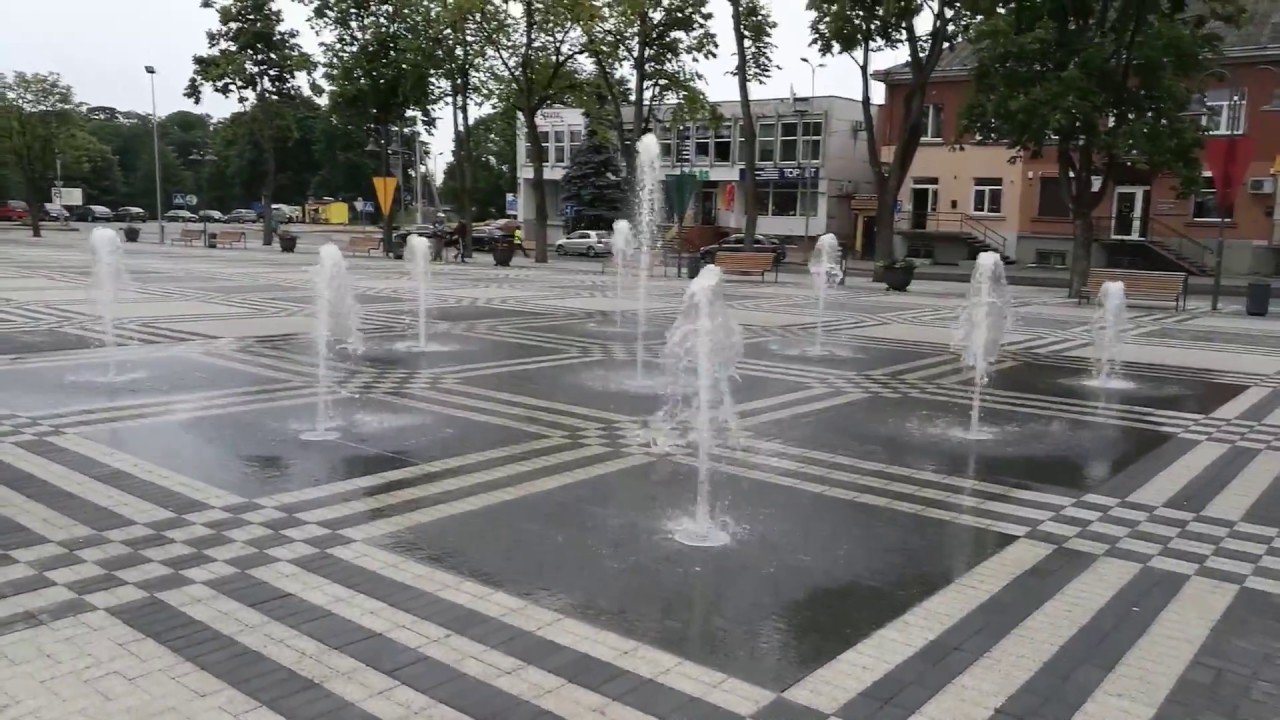 Dry Deck fountain with Water Switches and Multi Jet nozzle by FONTA