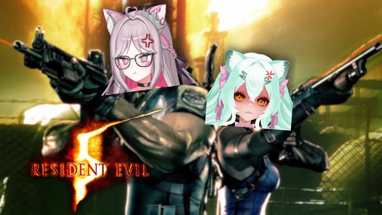 please no more worm zombies 🧟 [RESIDENT EVIL 5 with @Nyanheras]
