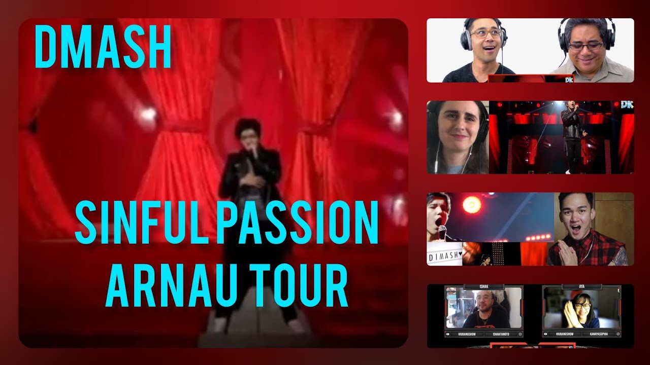 Dimash sinful passion live arnau tour- best reactions compilation.