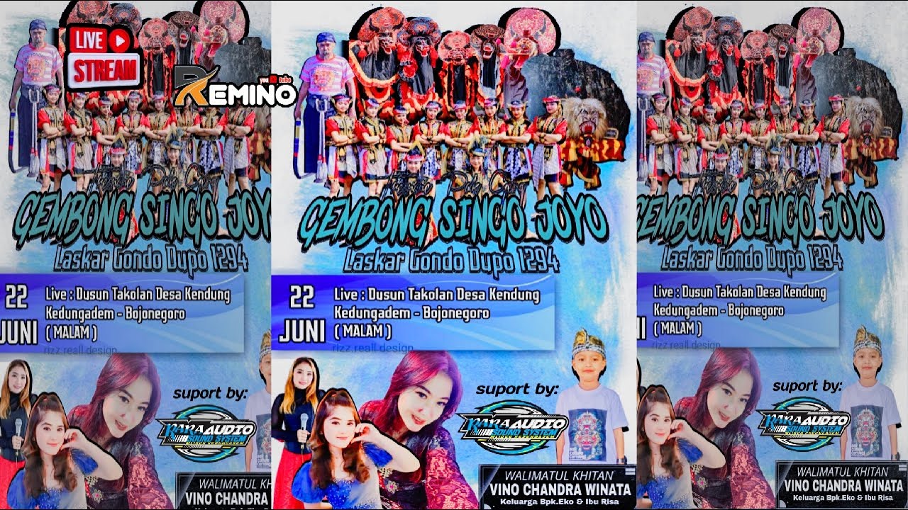 live jaranan GEMBONG SINGO JOYO Takolan kedungadem  bojonegoro 22 juni 2025