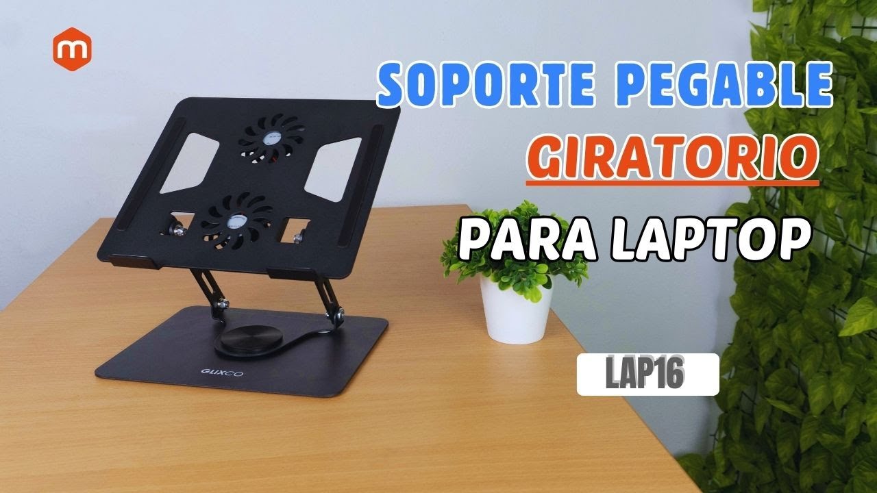 Soporte Plegable Giratorio 360° para Laptop 11 a 15.6 Pulg / Cooler - LAP16 | MONTECH.PE