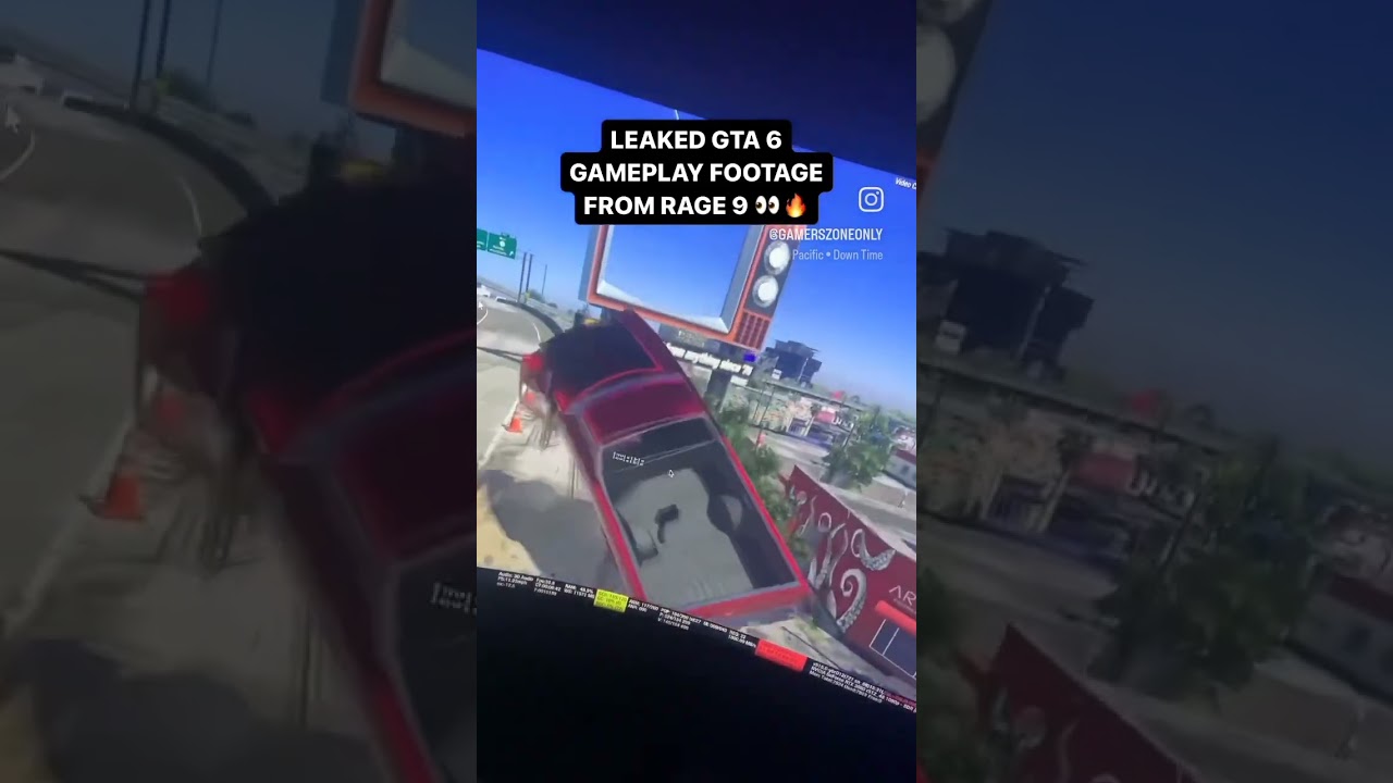 Leaked GTA 6 gameplay footage from RAGE 9 😨 #gta6 #gta6leaks #technogamerz @RockstarGames