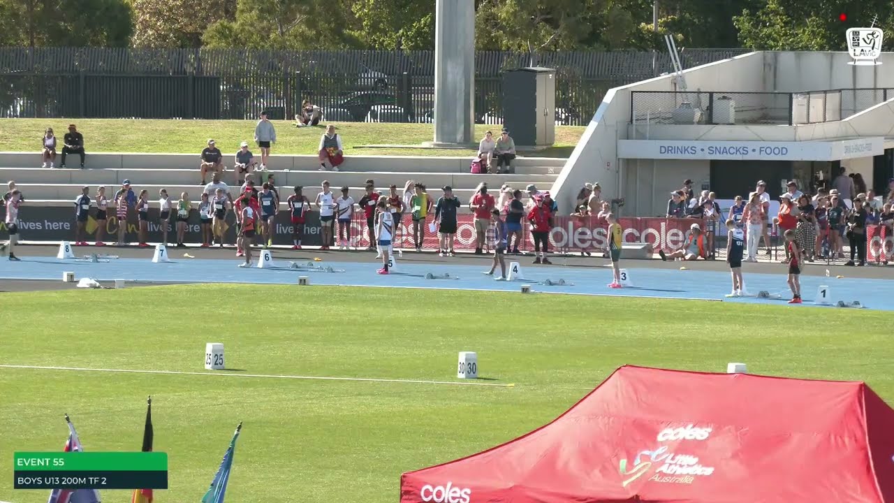Boys U13 200m Timed Final 2: 2022/23 State Track and Field Championships