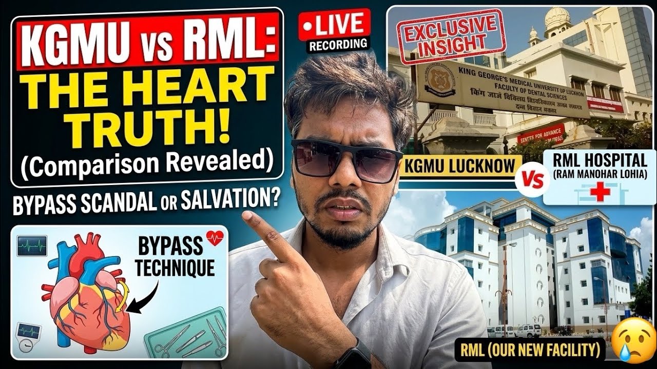 dekhlo KGMU hospital lucknow accha h ya, RML hospital, mama ko bypass heart surgery recommend ki h.